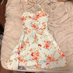 Blue floral no boundaries dress